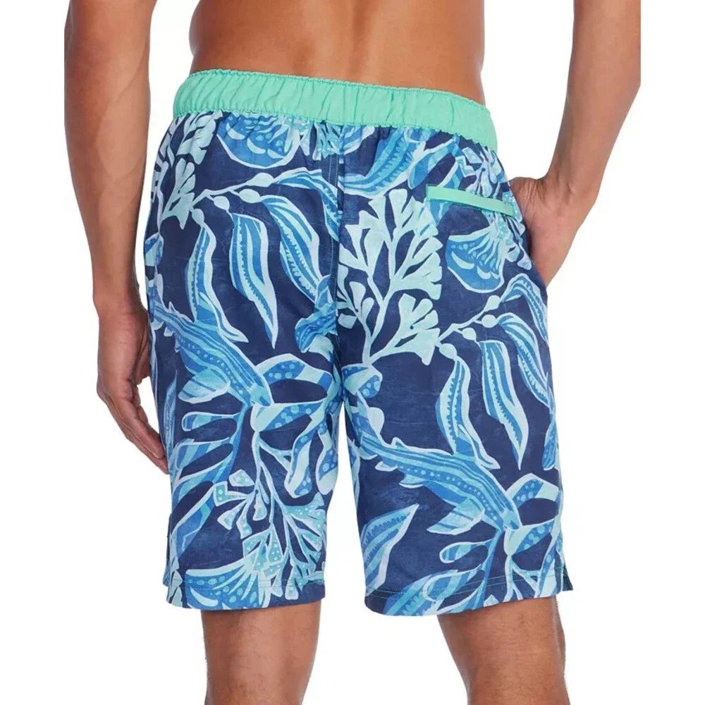Speedo Printed Bondi Basin Boardshorts Men's Large Peacoat 9
